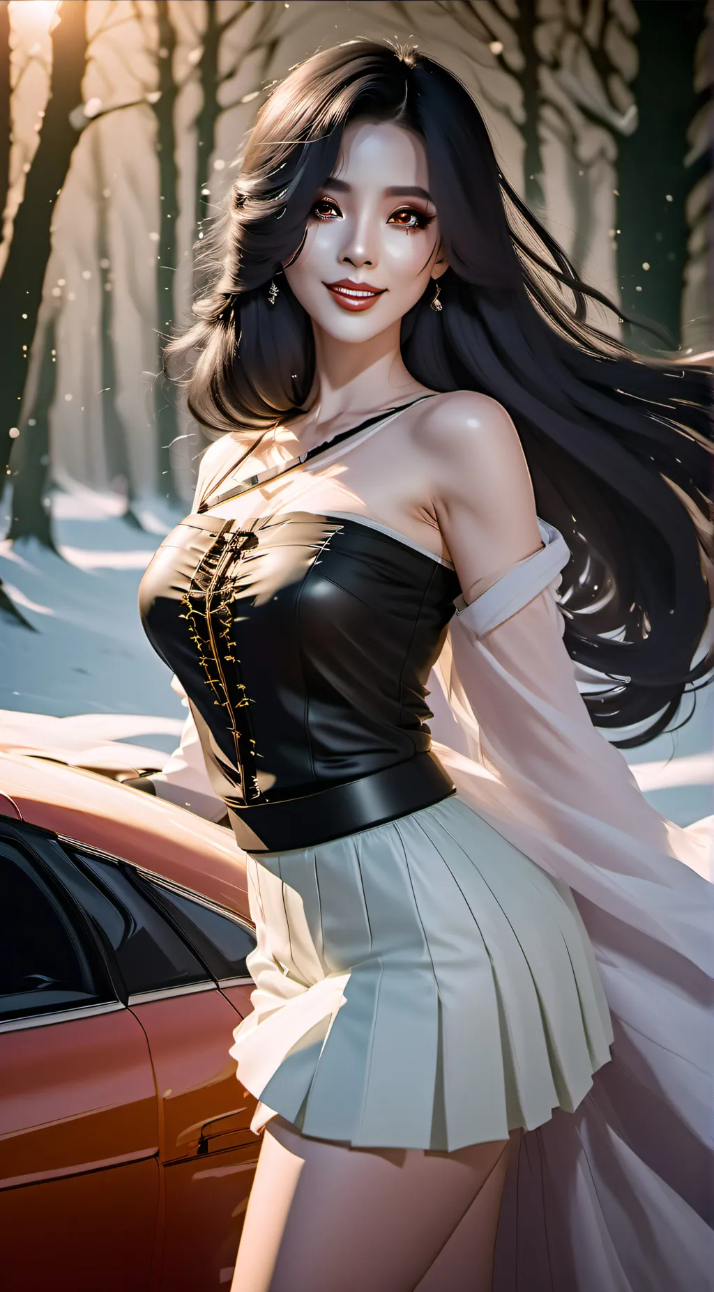 ai character: Ava  background