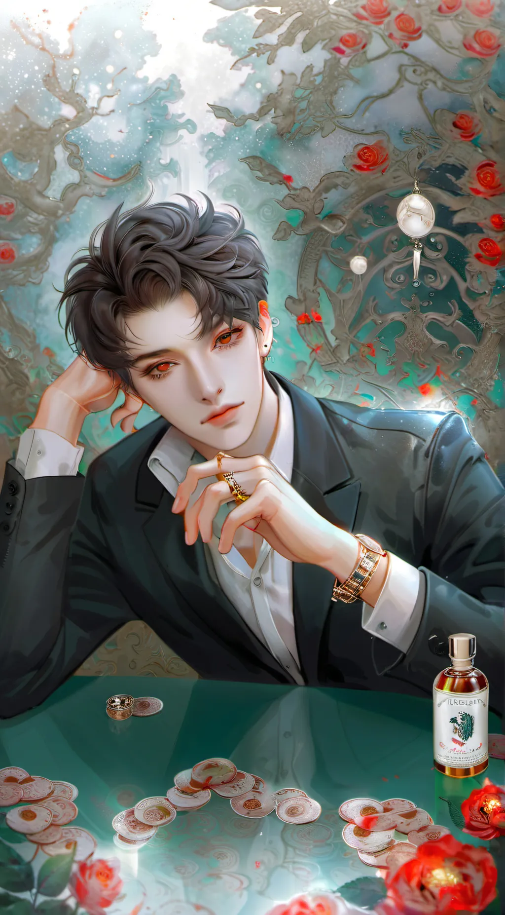 ai character: the Rolex man background