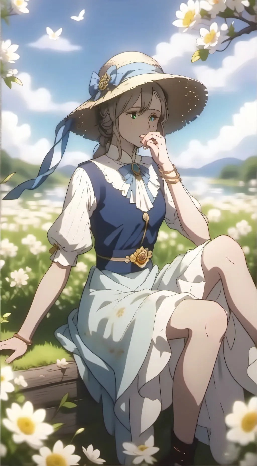 ai character: Barbie background