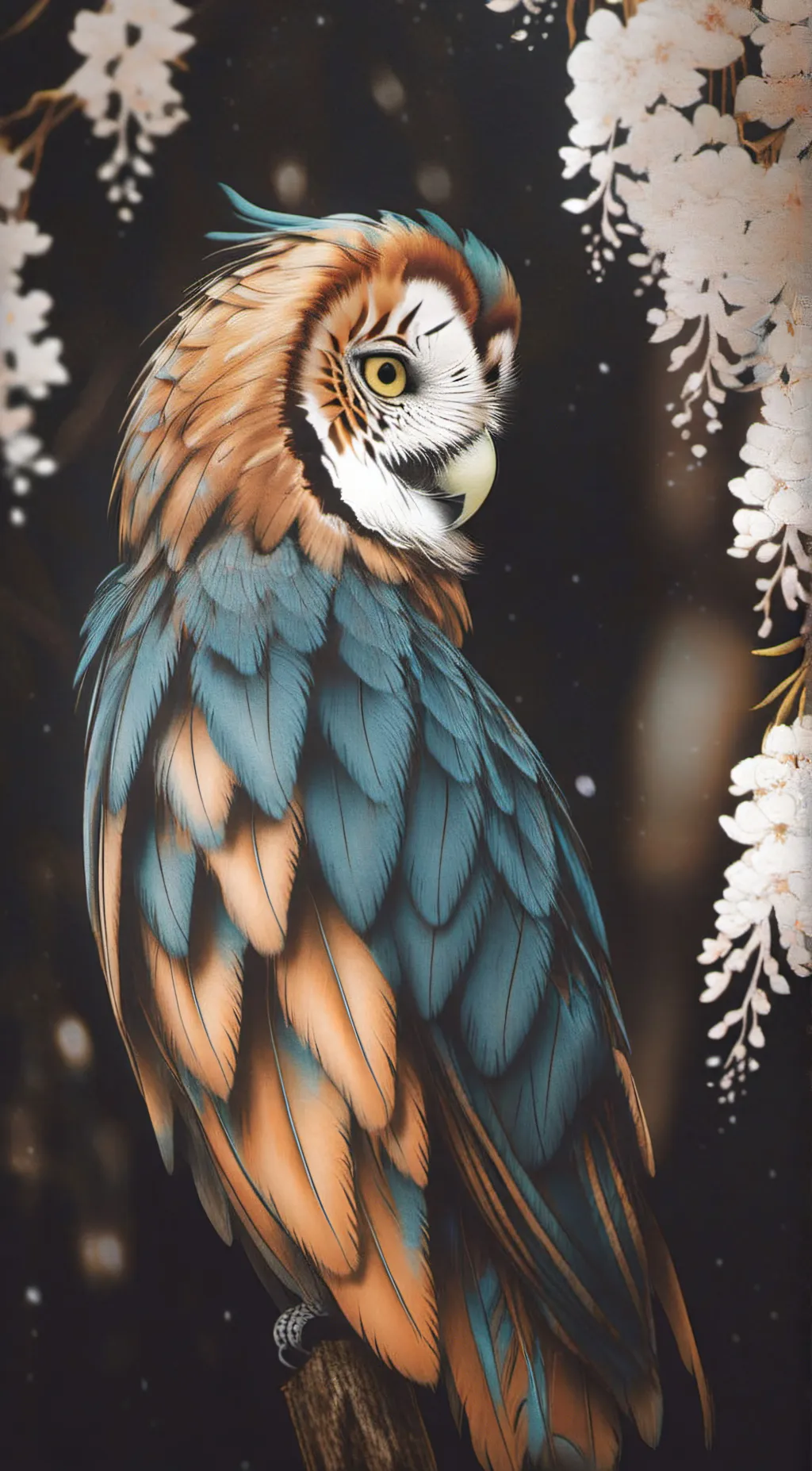 ai character: Owl monkey  background