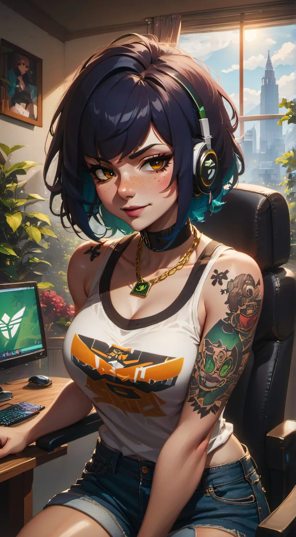 ai character: Ellie background