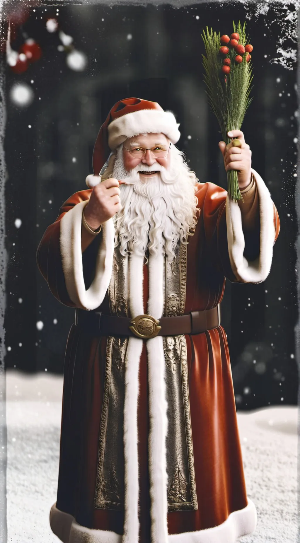 ai character: Santa Claus background