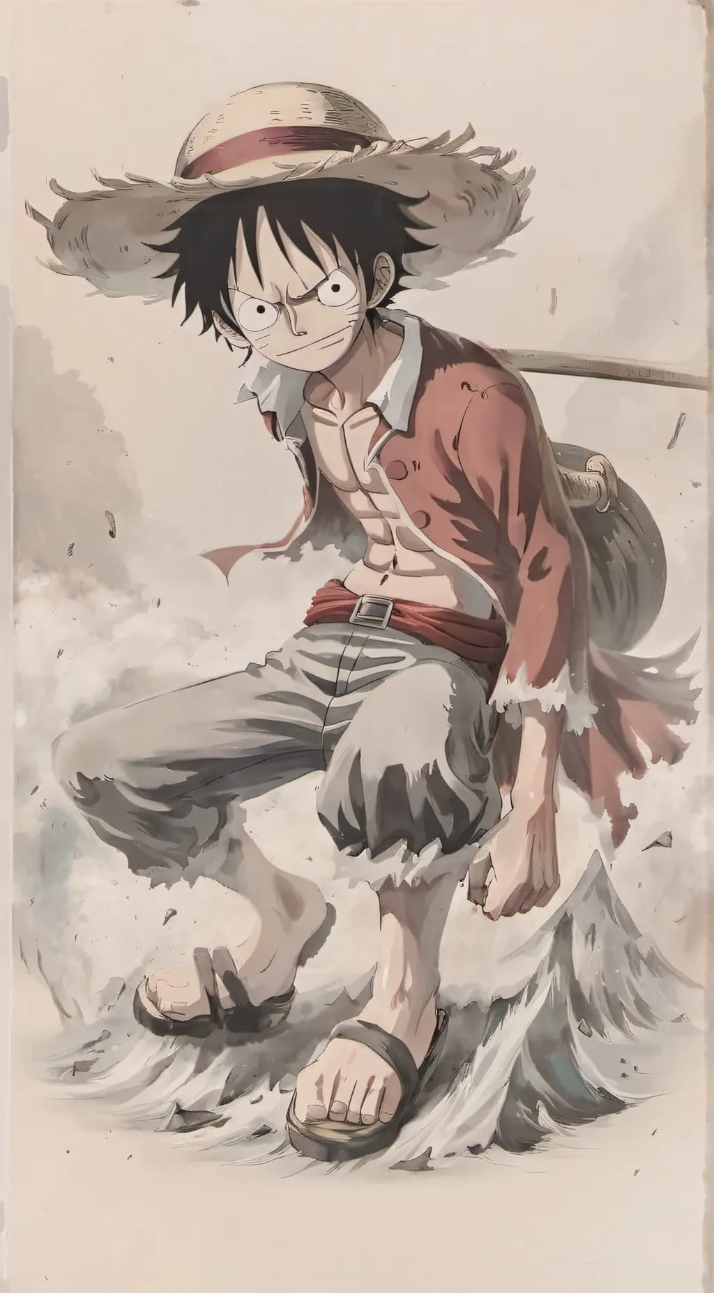 ai character: luffy background