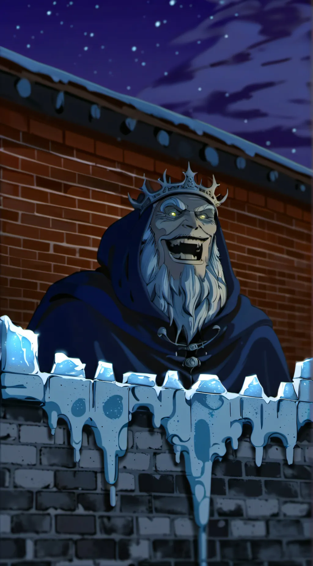 ai character: ice king background