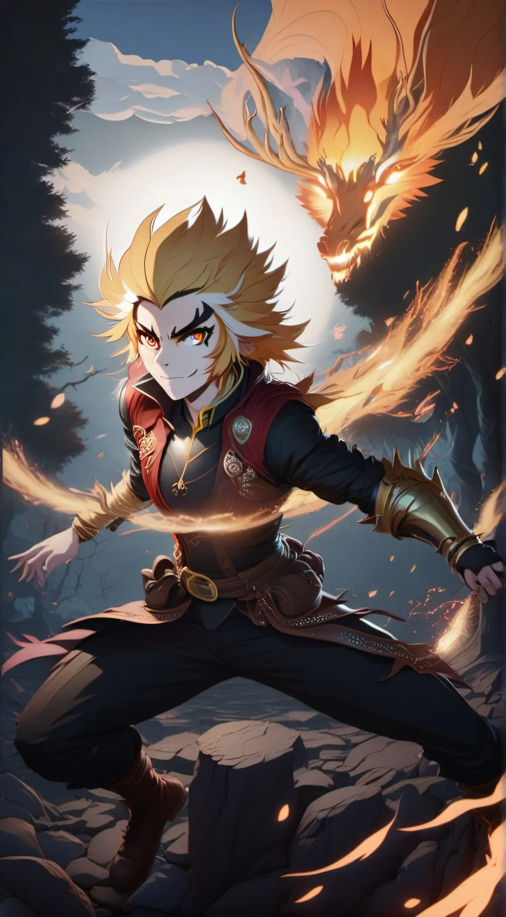 ai character: Luna background