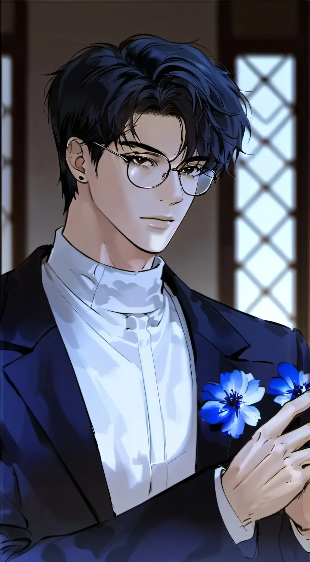 ai character: Jake ྀིྀི  background