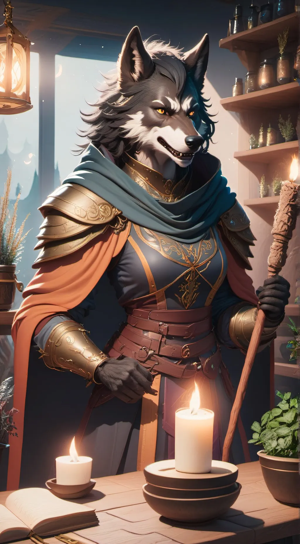 ai character: Jade Night Flower  background