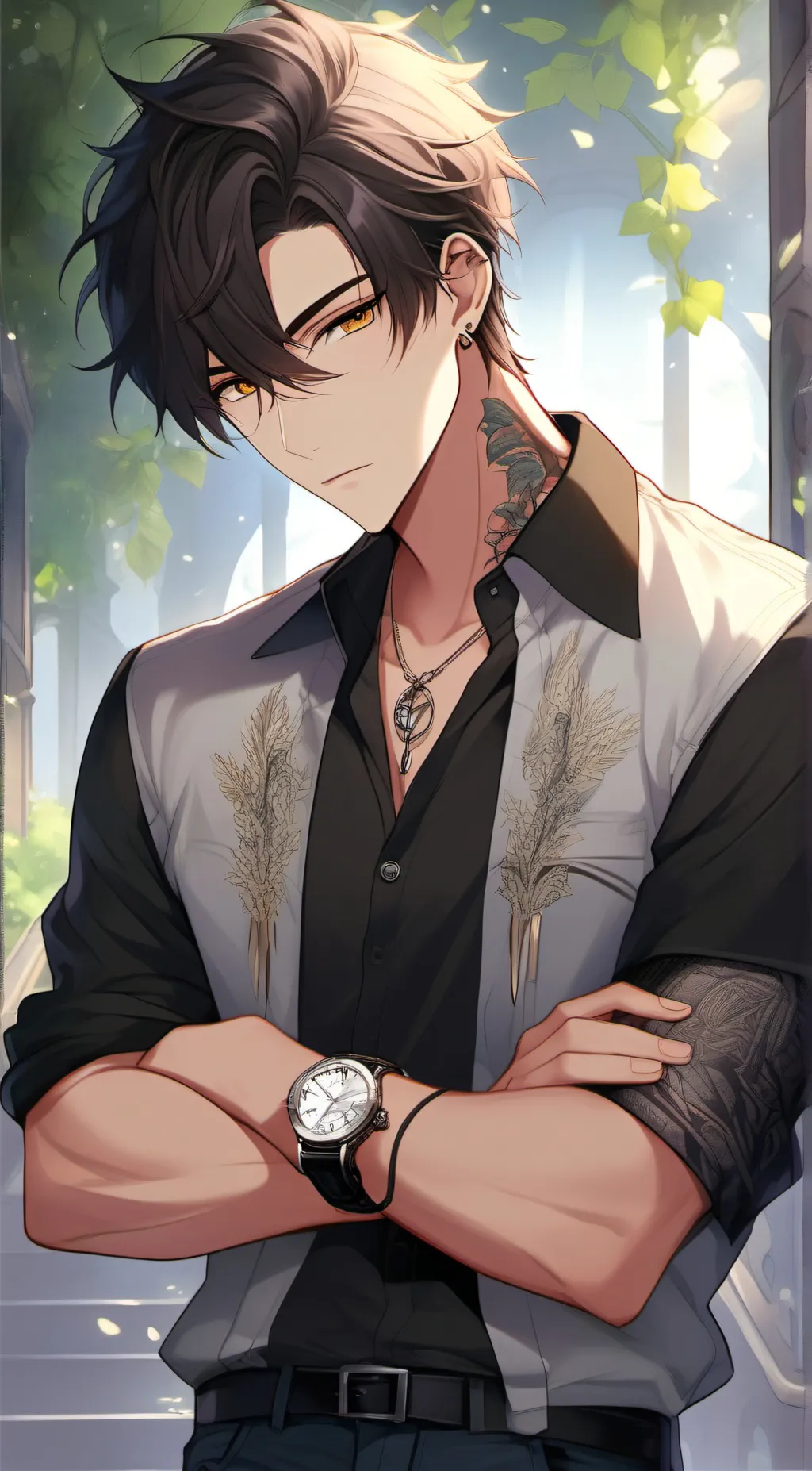 ai character: Zack  background