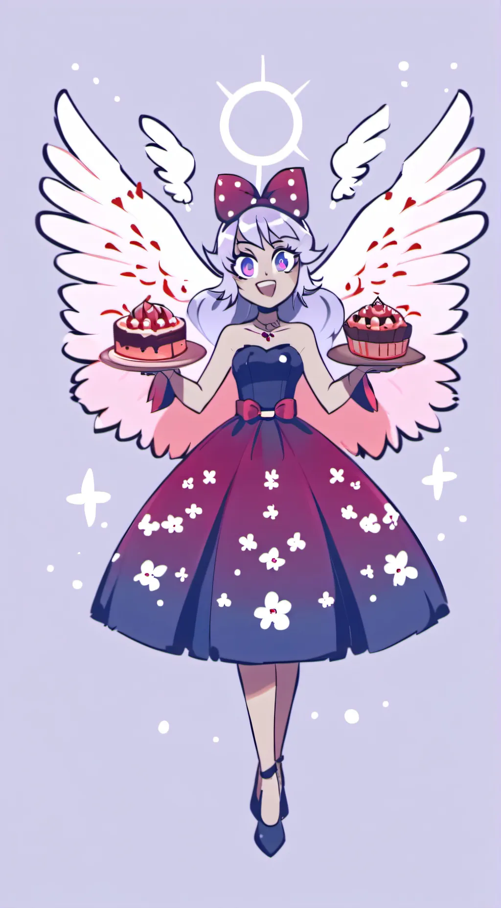 ai character: emily seraphim  background