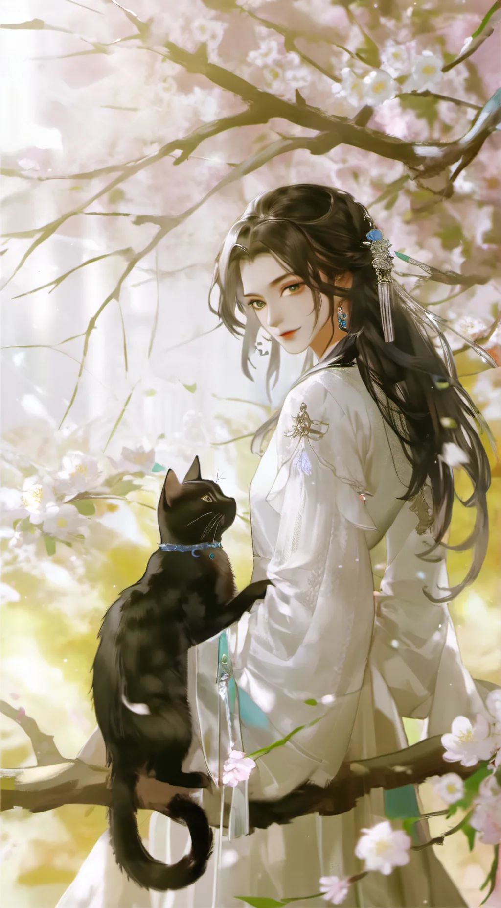 ai character: Tie won  background