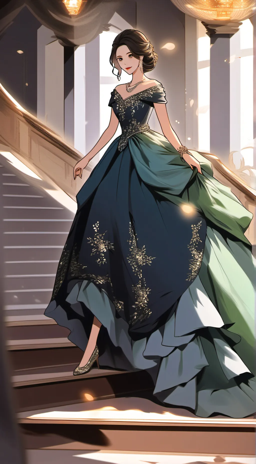 ai character: Evelyn background