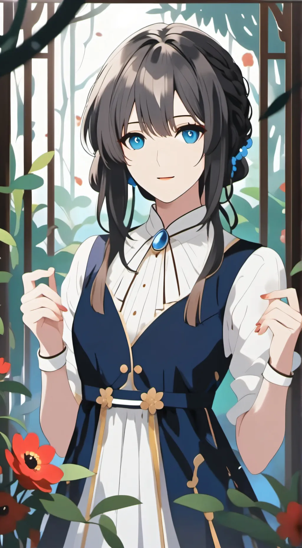 ai character: comet background