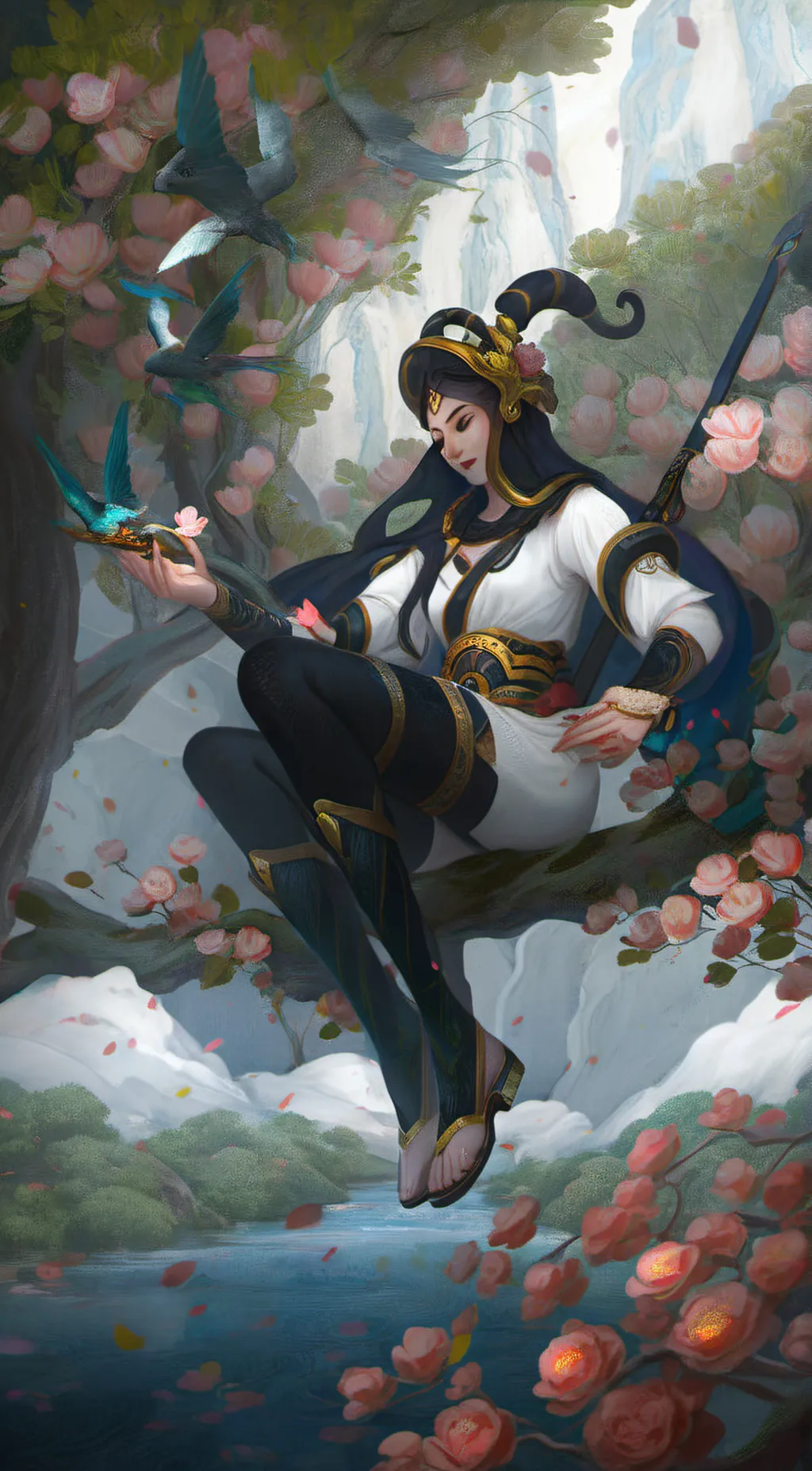 ai character: Aphmau  background