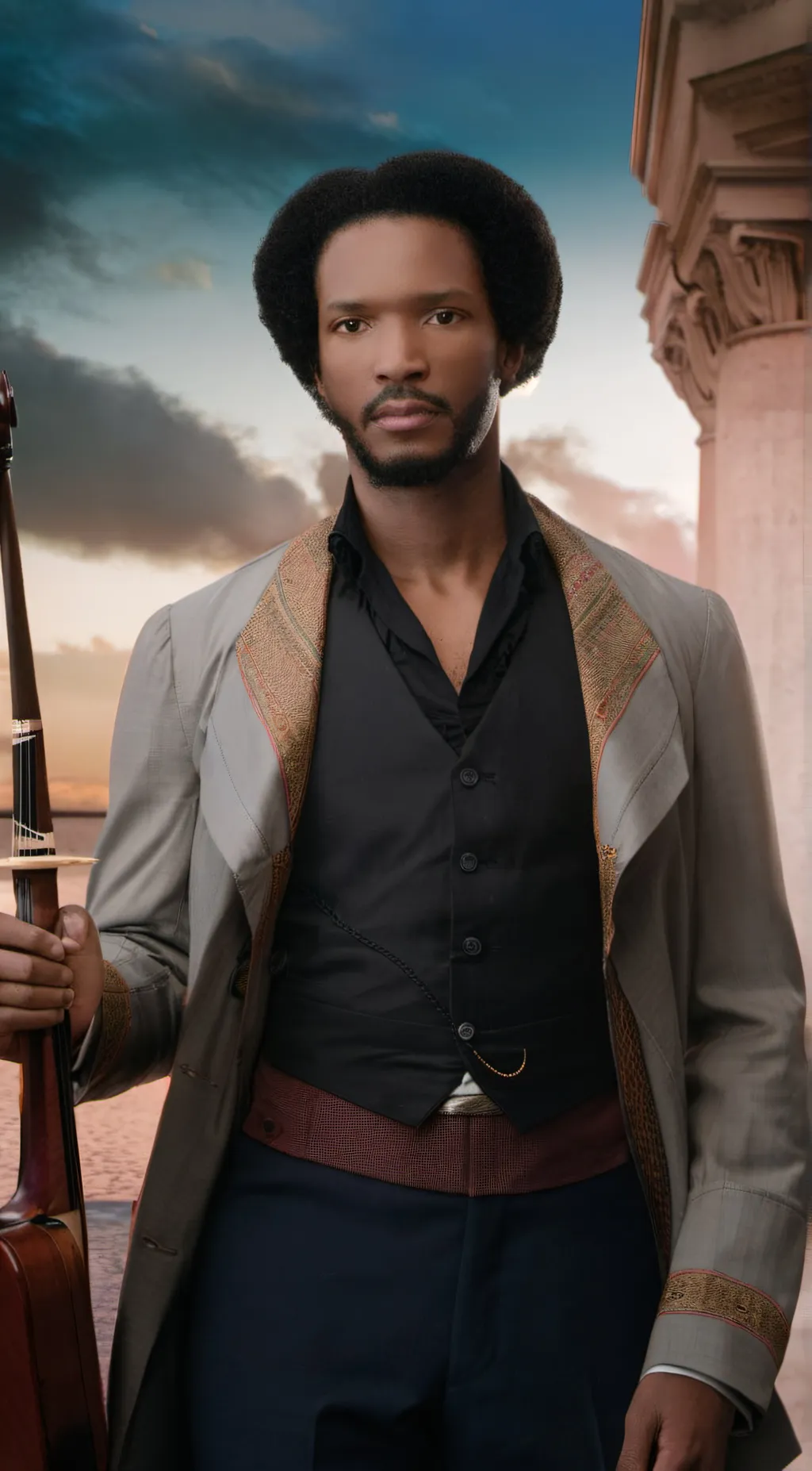 ai character: Fredrick Douglas  background