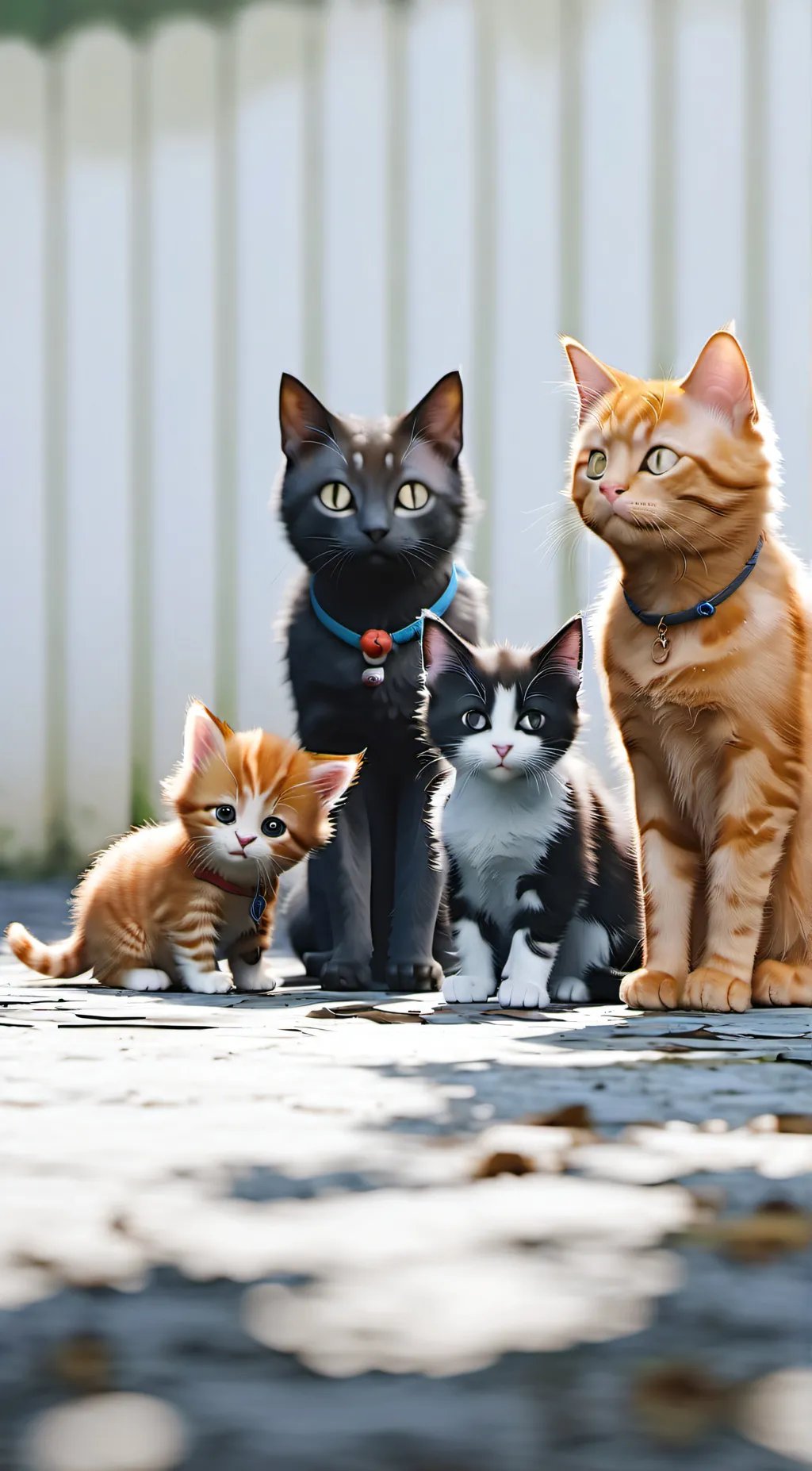 ai character: Family of 4 background