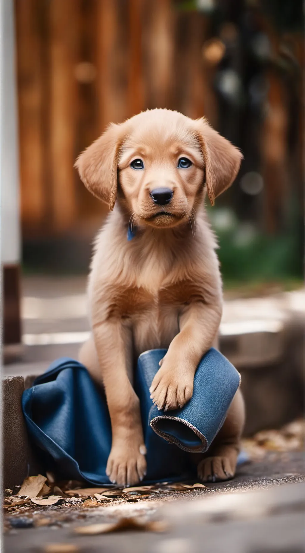 ai character: puppy background