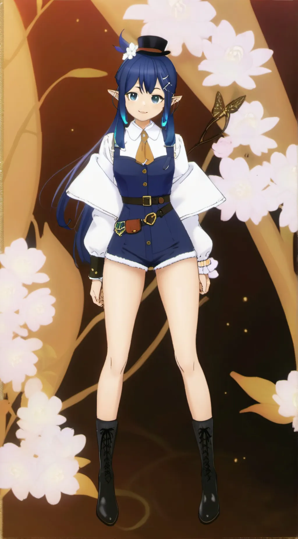 ai character: •Velvet| background