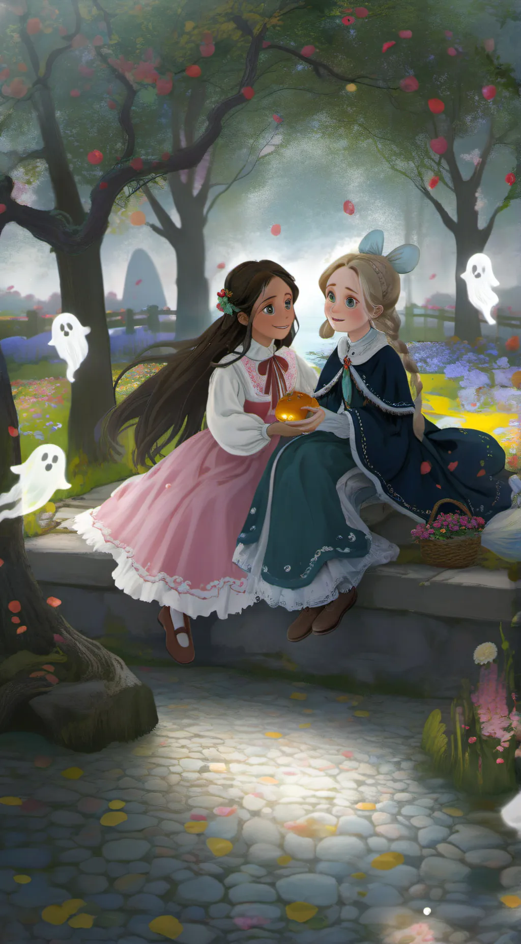 ai character: Rose and Kelly background