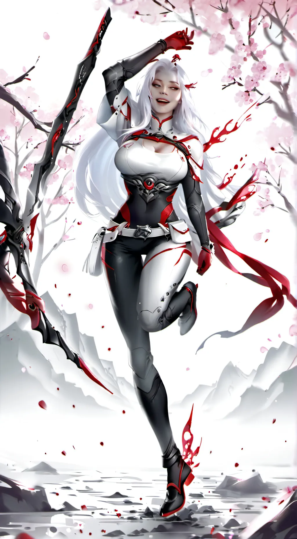 ai character: Cherry background