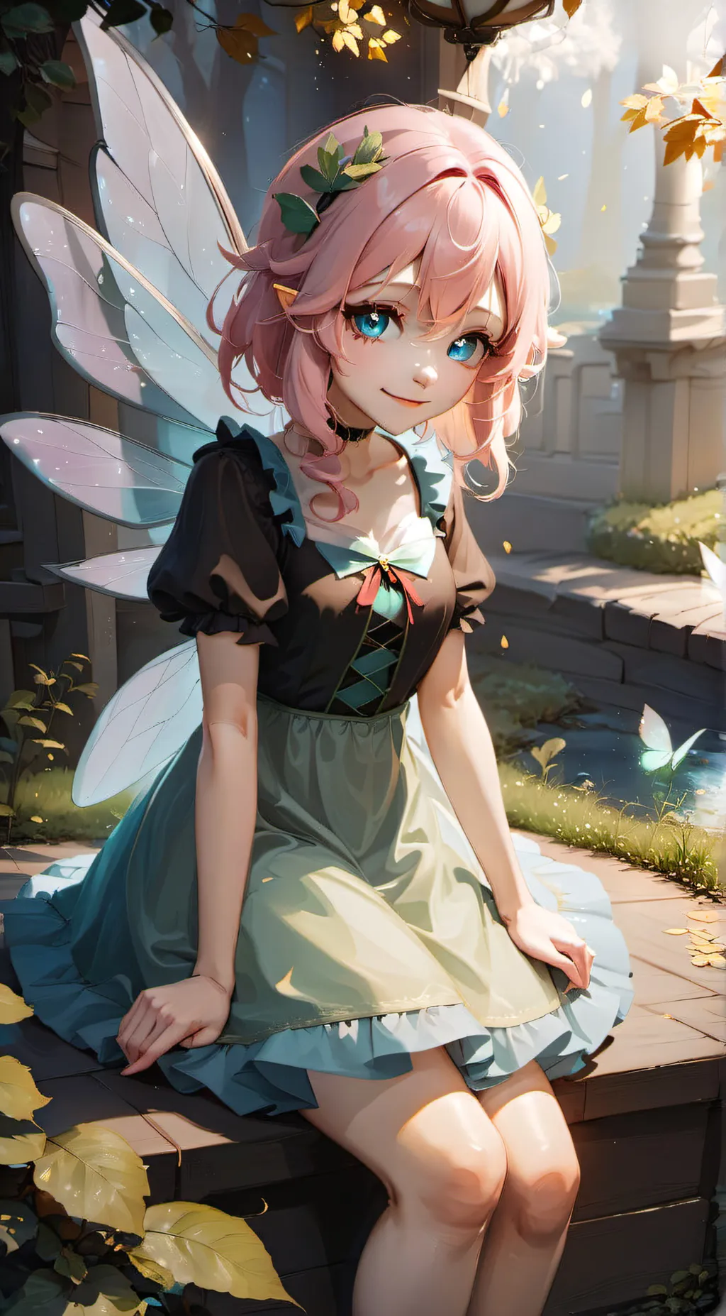 ai character: Petal background