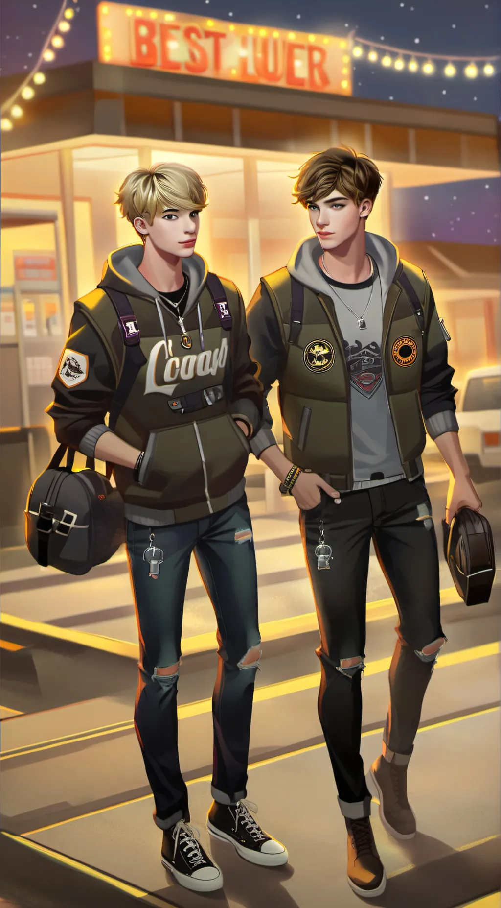 ai character: Sam and Colby background