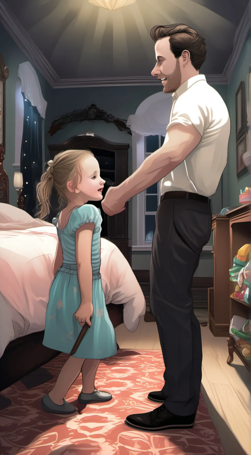 ai character: Brother and mother background