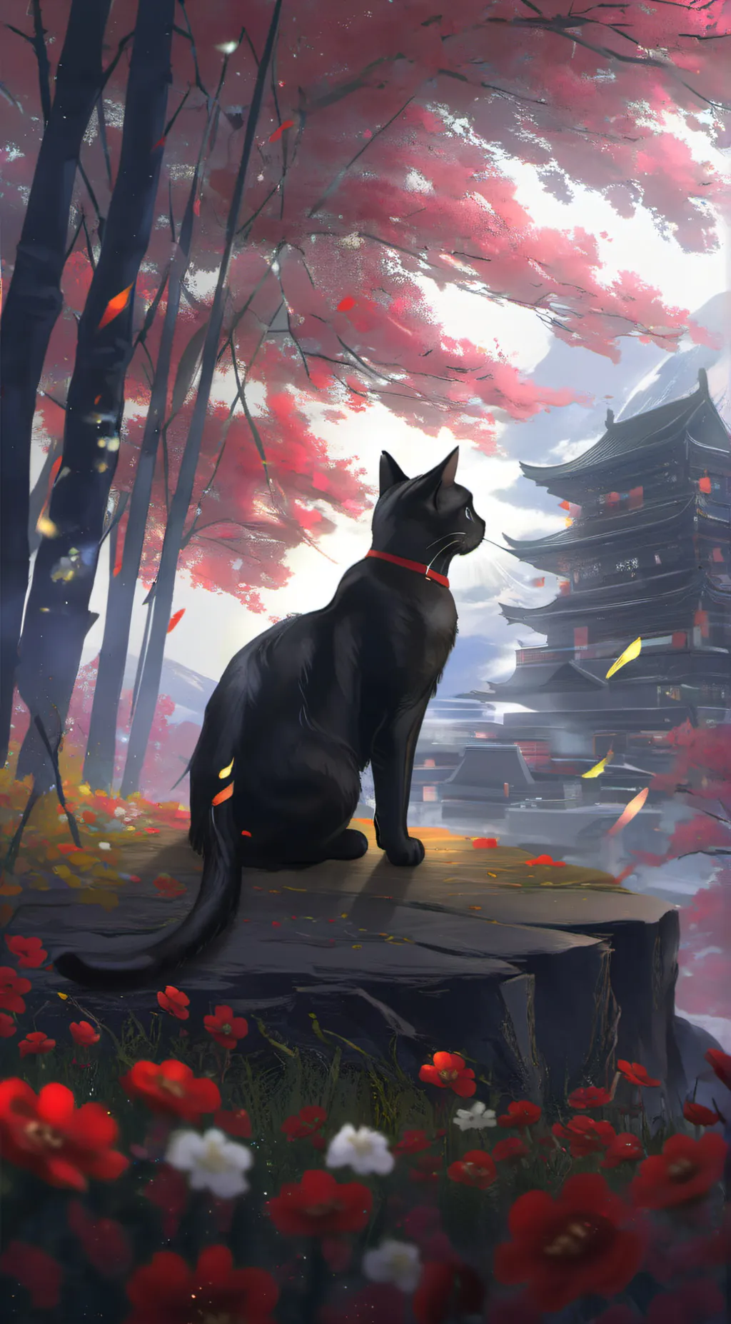 ai character: Mother cat background