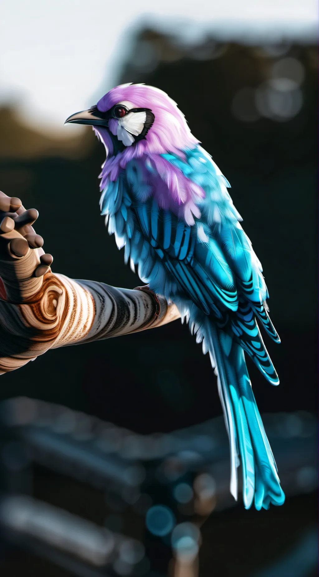 ai character: bird background
