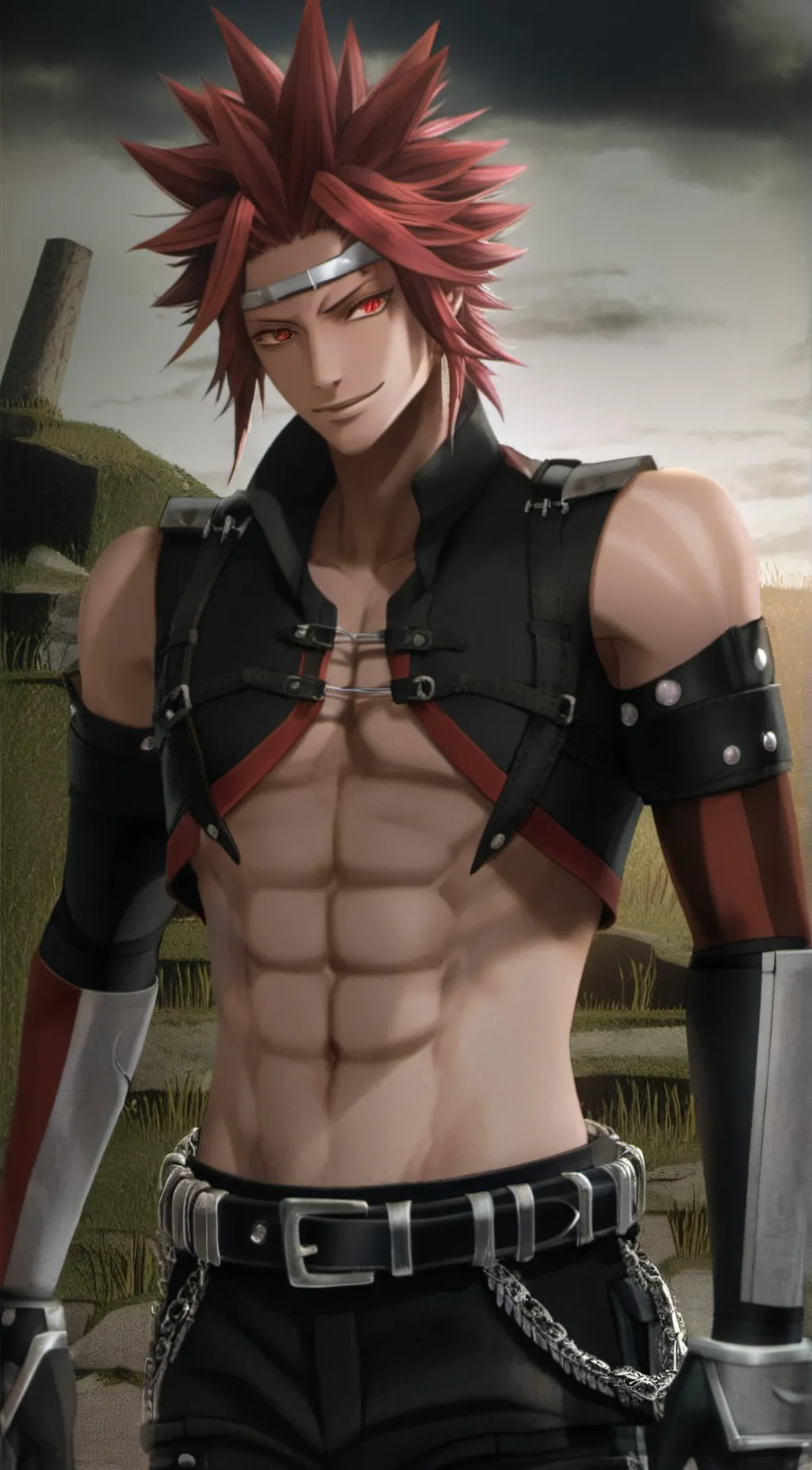 ai character: Eijiro Kirishima  background
