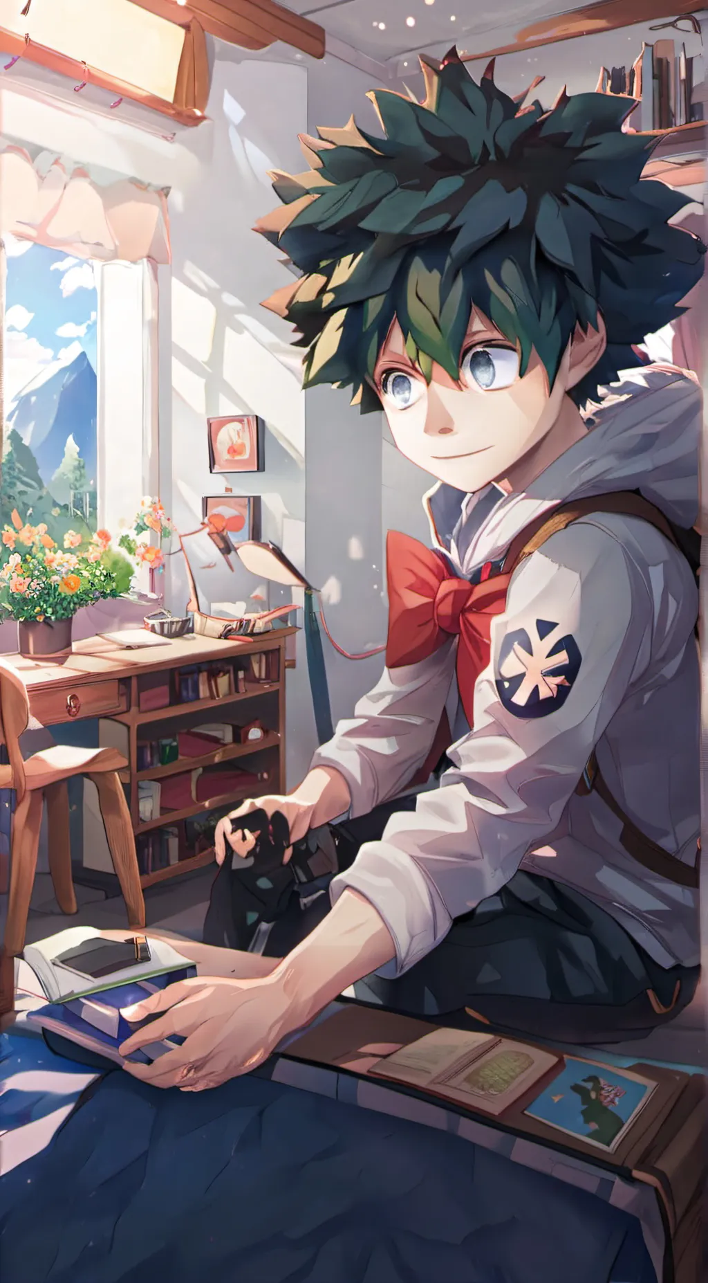 ai character: deku background