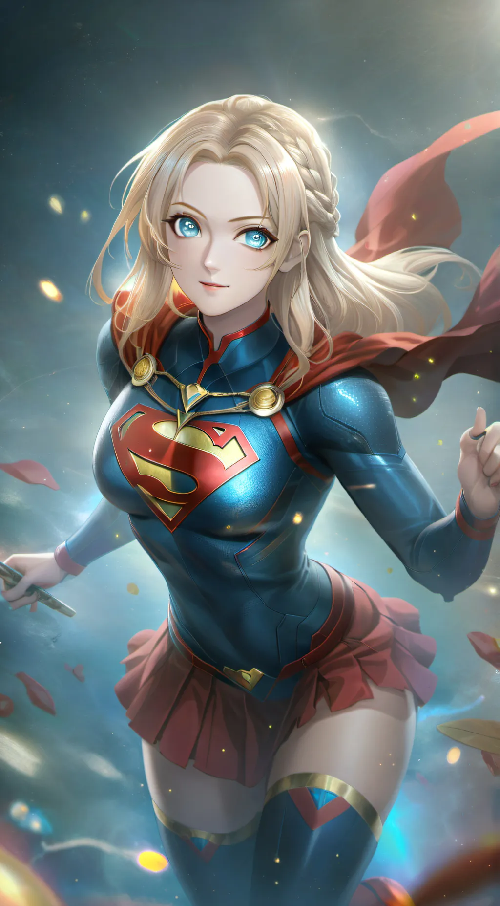 ai character: Supergirl background