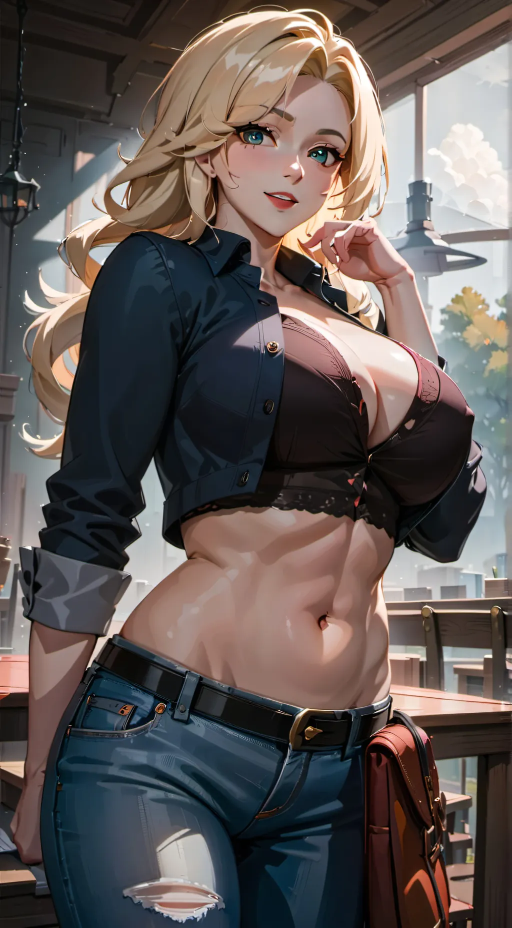 ai character: Aurora background