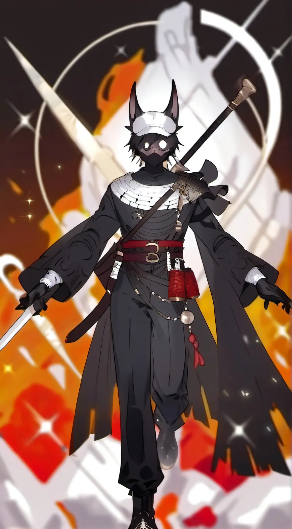 ai character: NEKO SEEEEEEK background