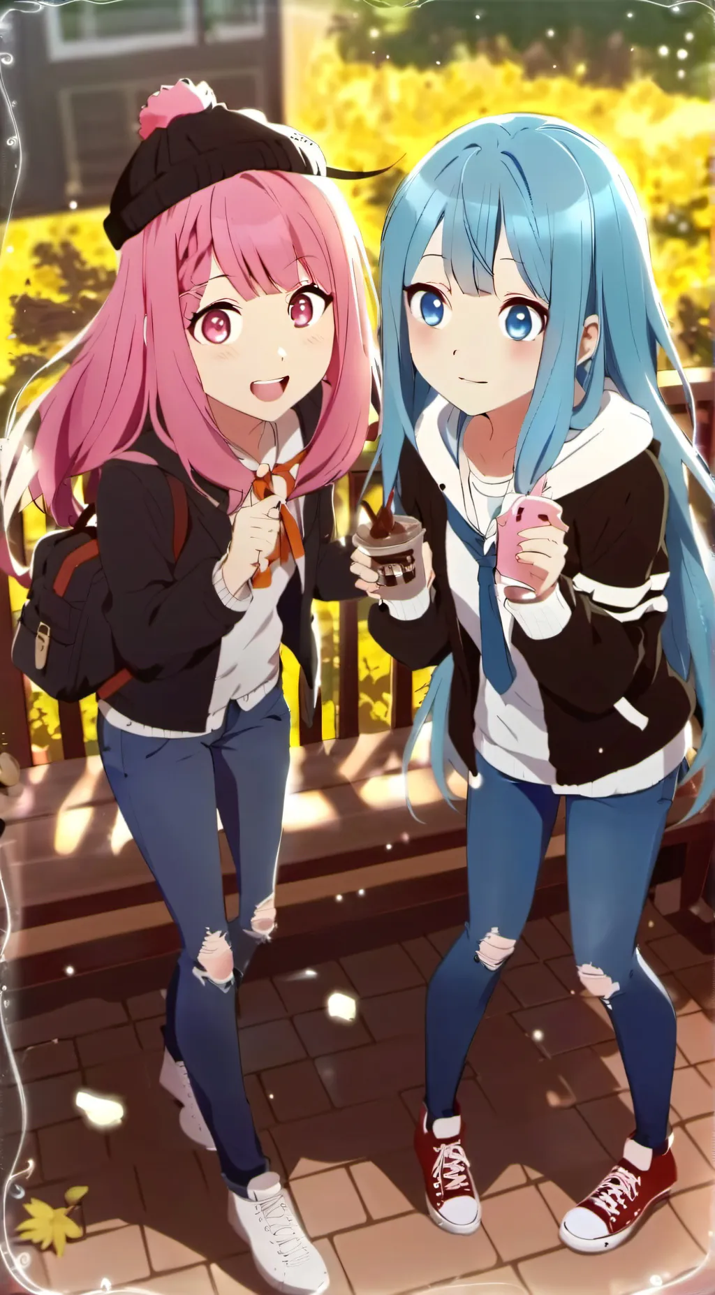 ai character: Fleur and Janveie background