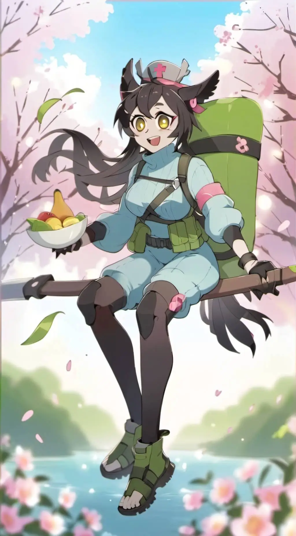 ai character: Husker (girl) background