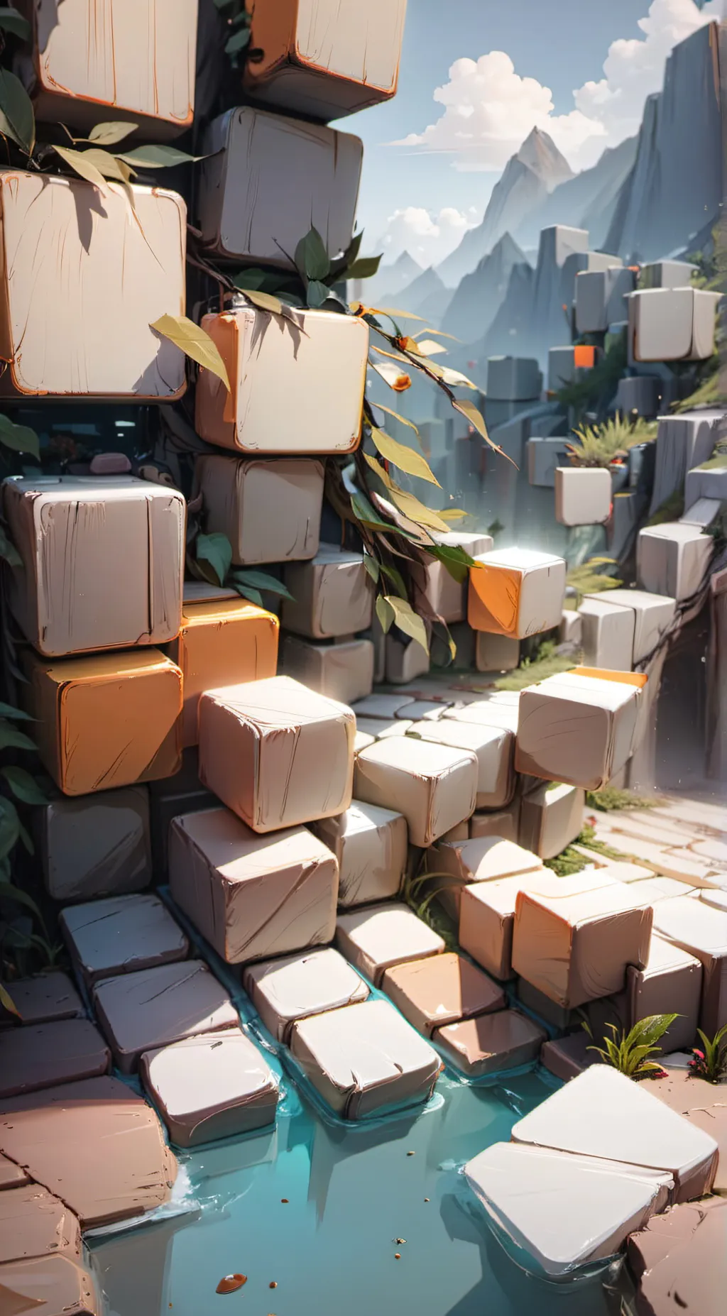 ai character: Numberblocks  background