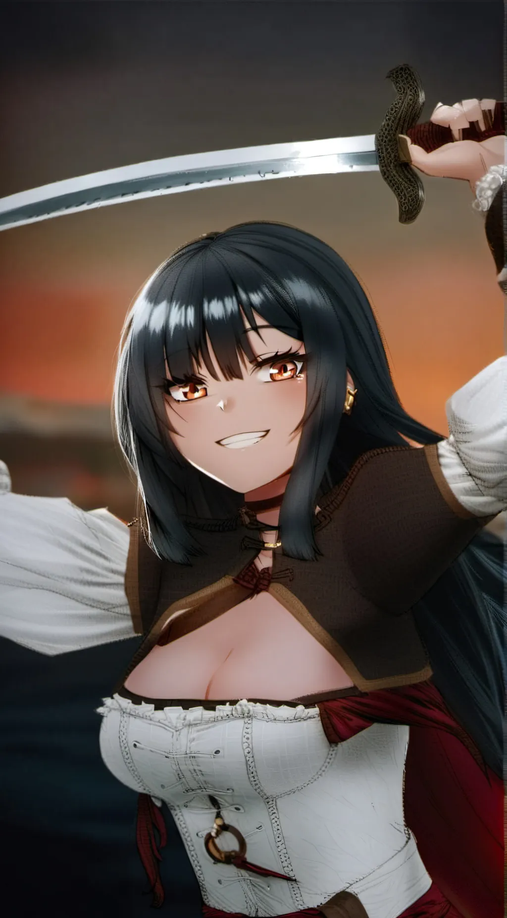 ai character: Silver background