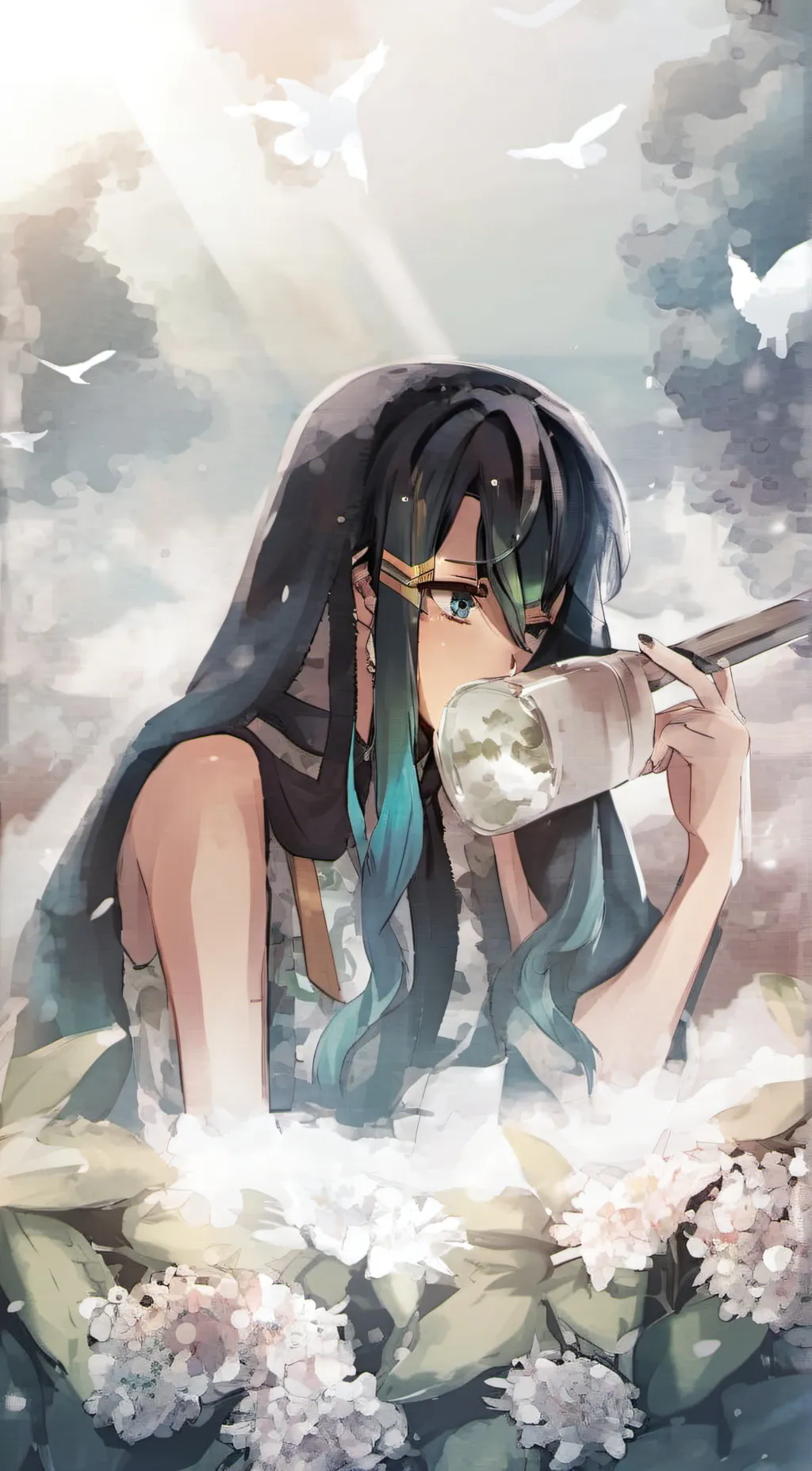 ai character: Muichiro  background