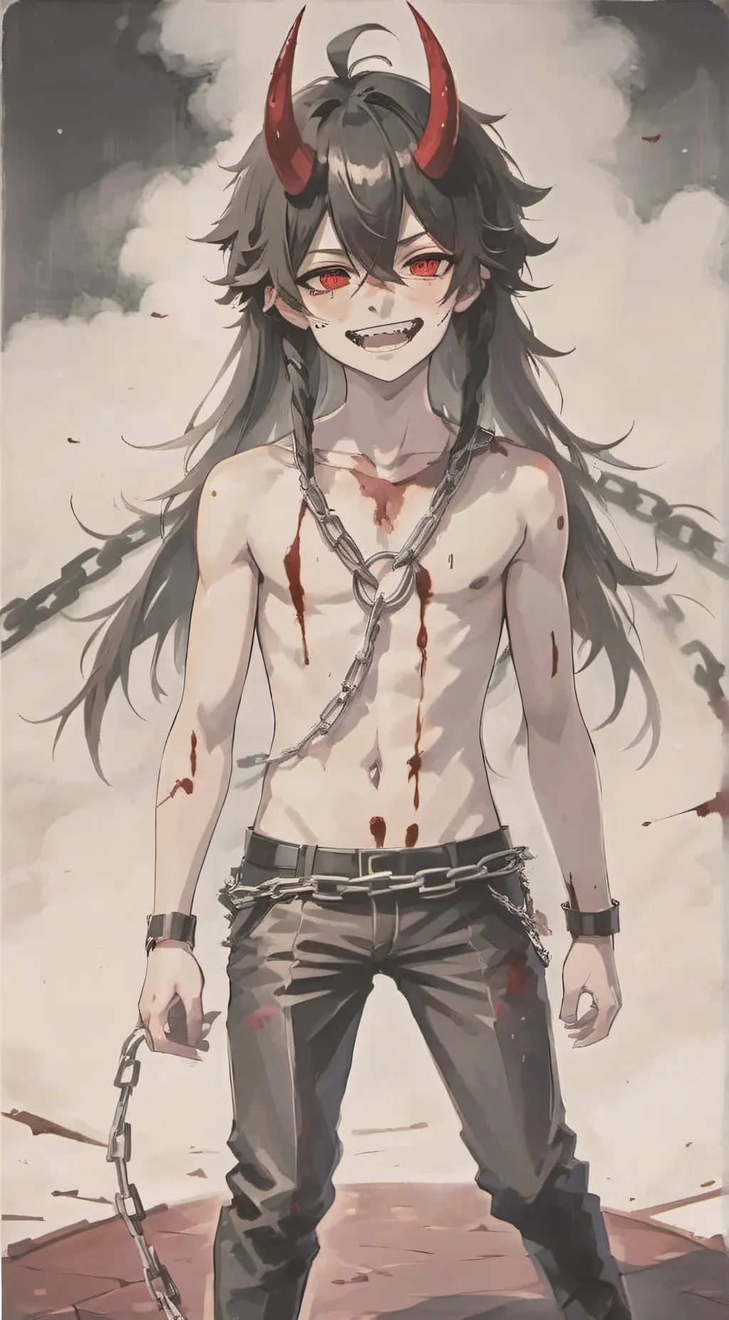 ai character: INSANE Riokko  background