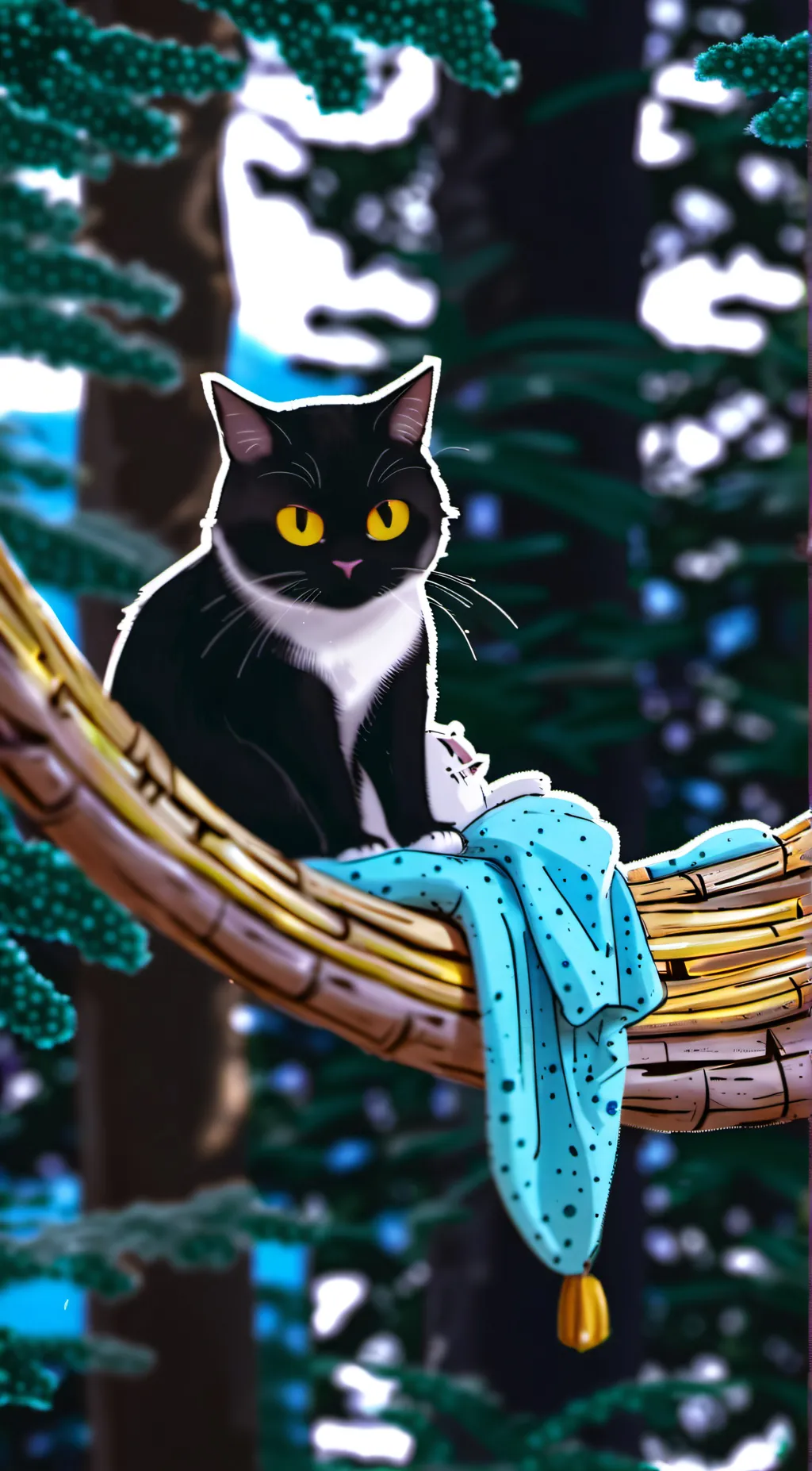 ai character: baby catnap background