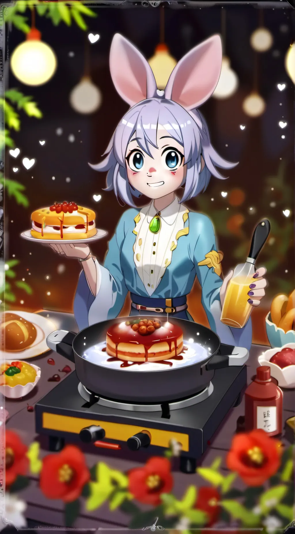 ai character: griddle  background