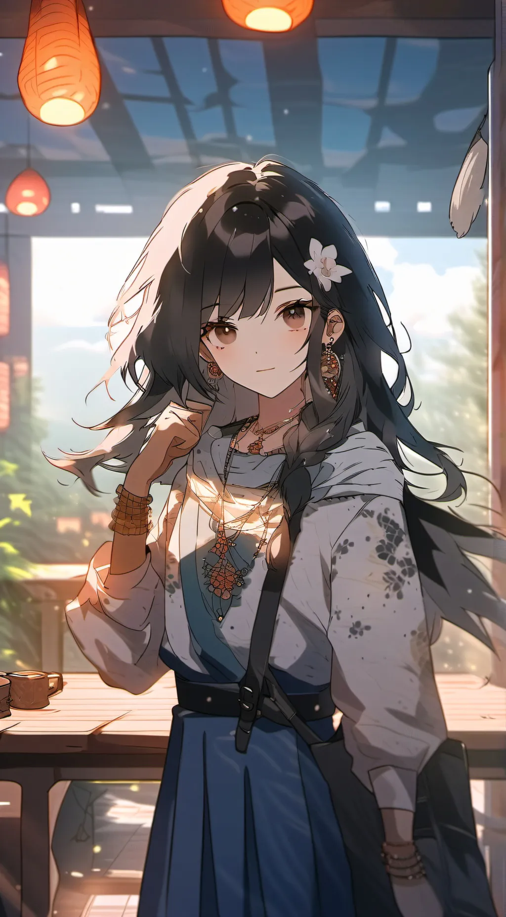 ai character: amelia arianna background