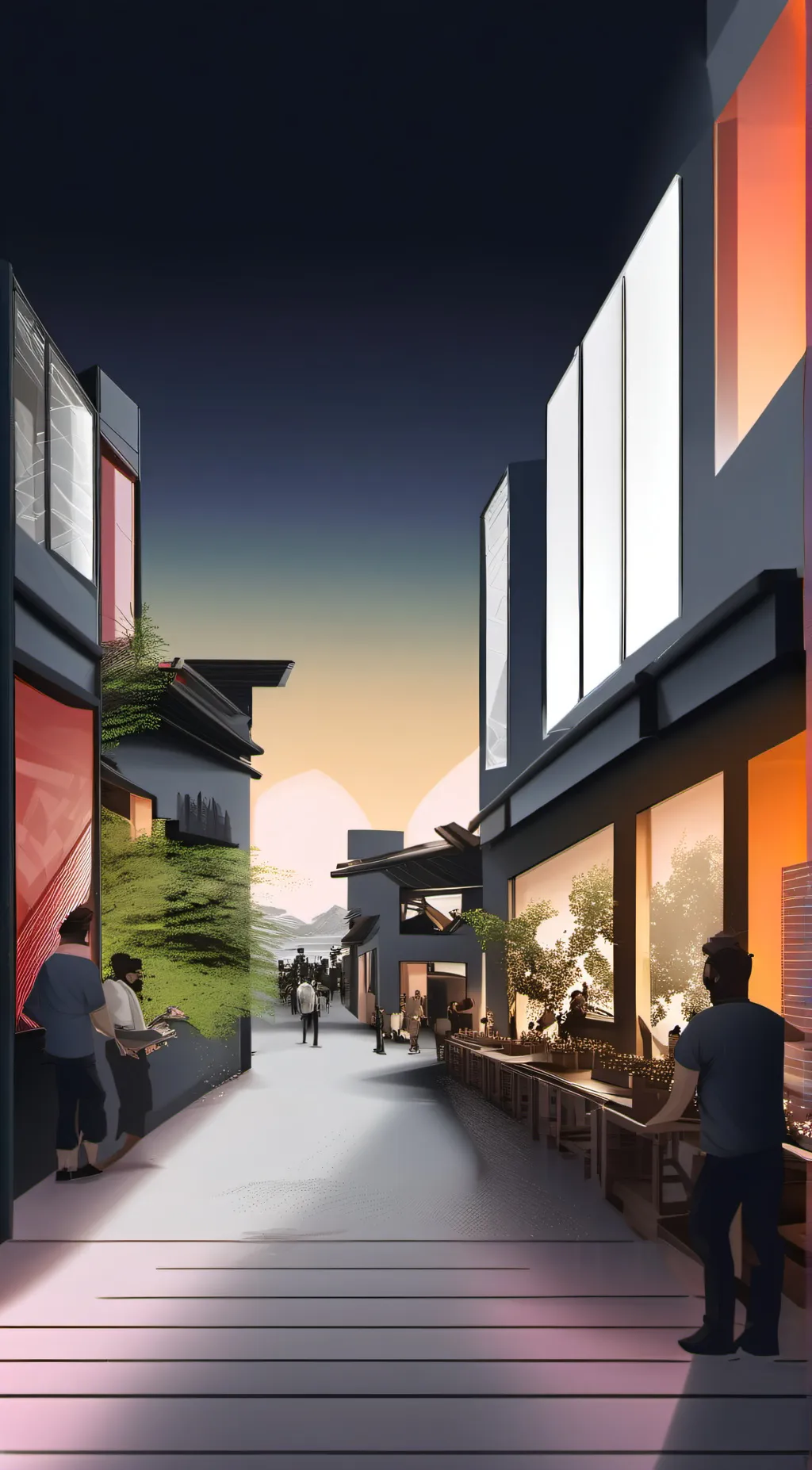 ai character: smiling critters background