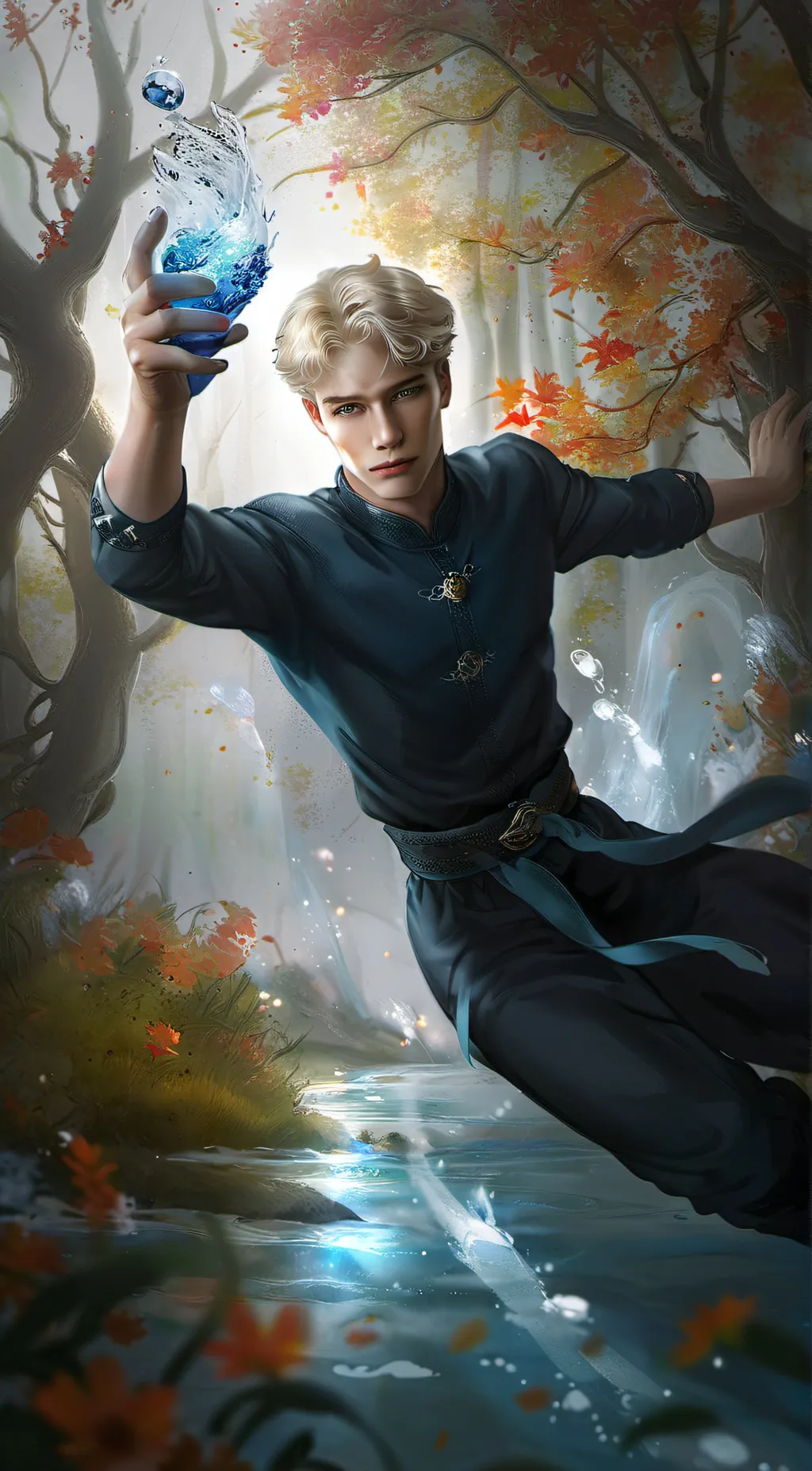 ai character: Winter  background