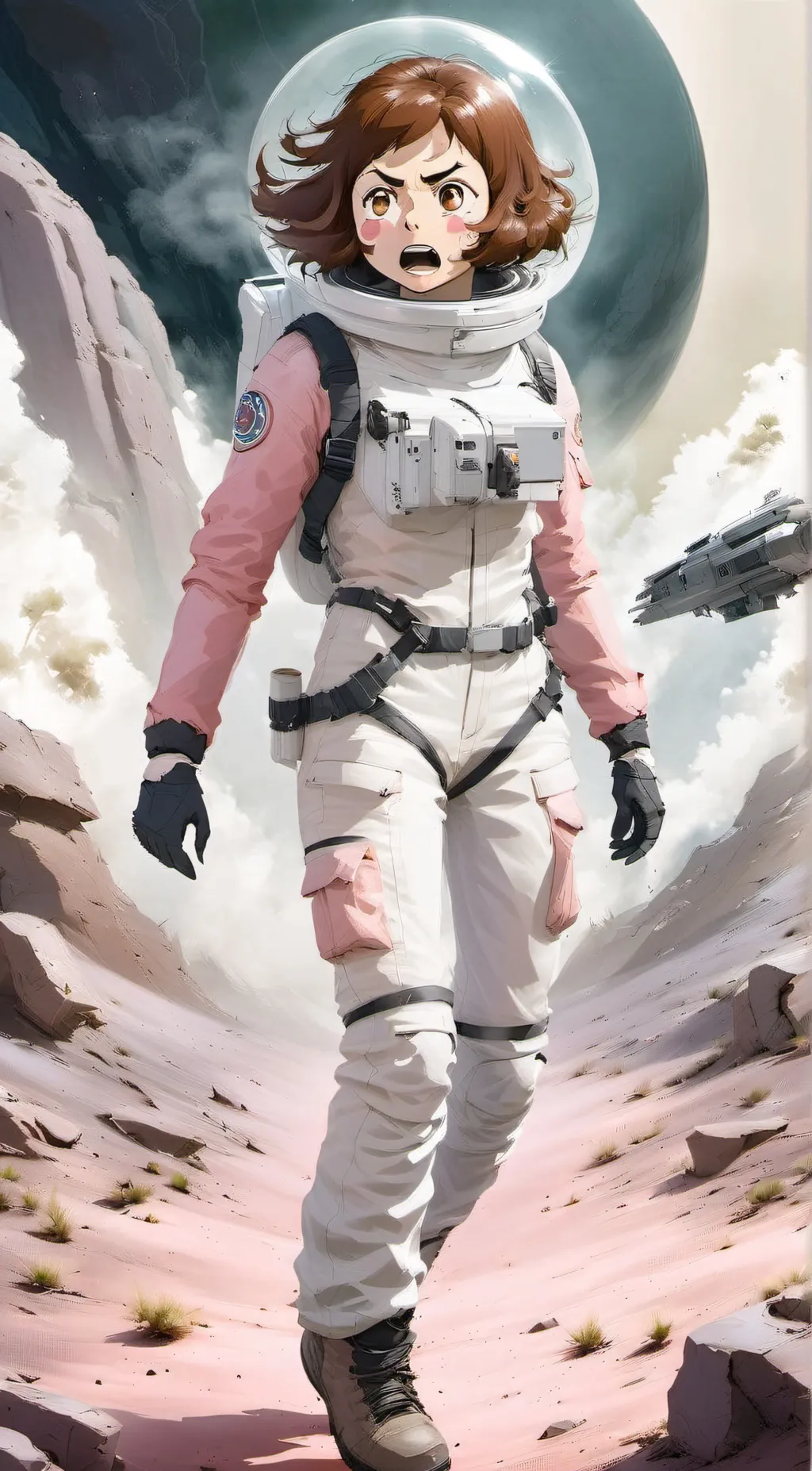 ai character: MHA space engineer background