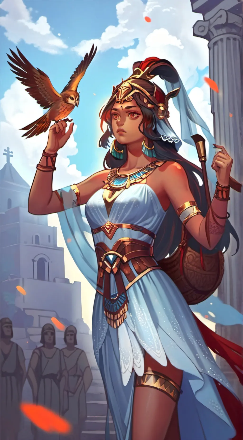 ai character: athena background