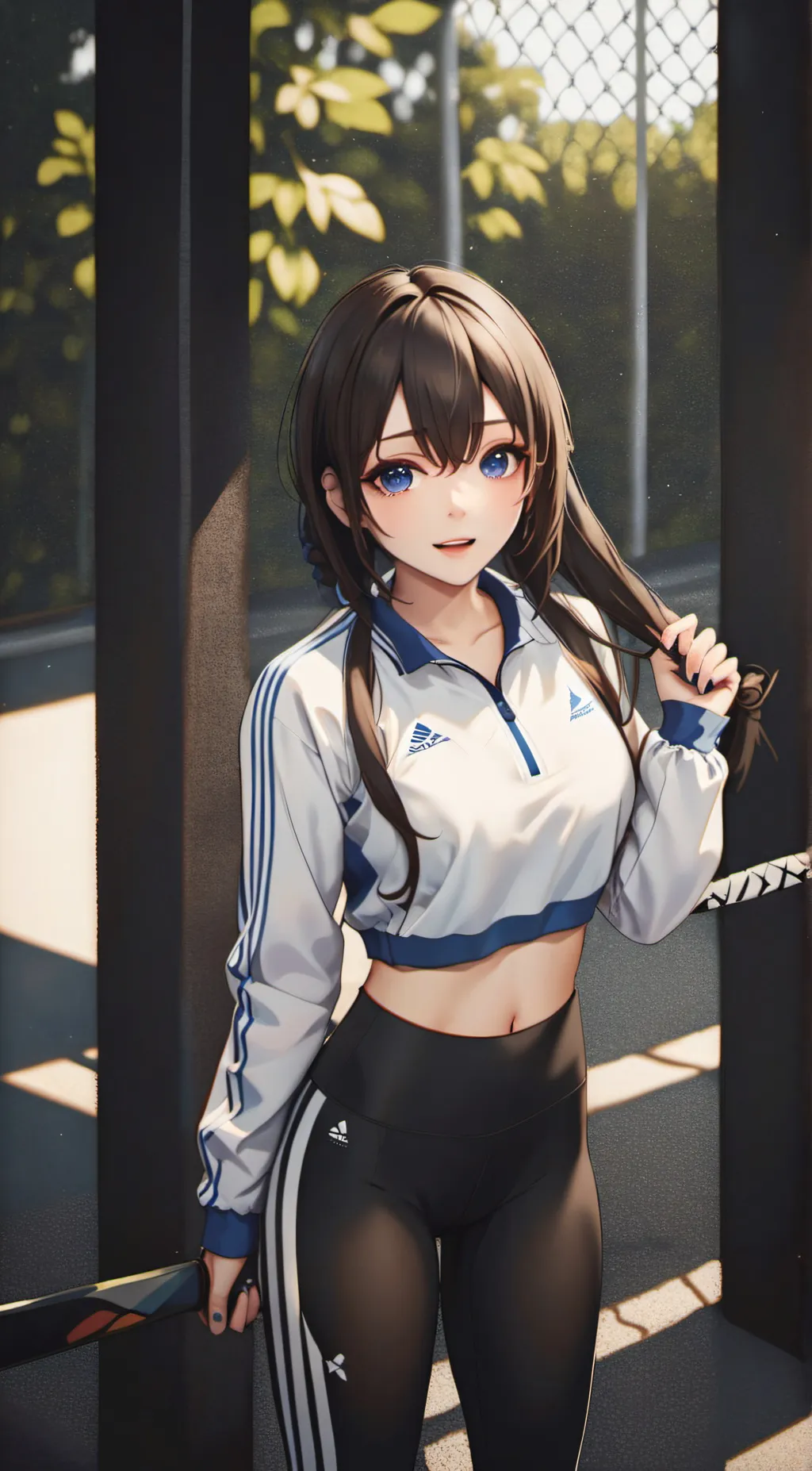 ai character: Elysia yantijaya background