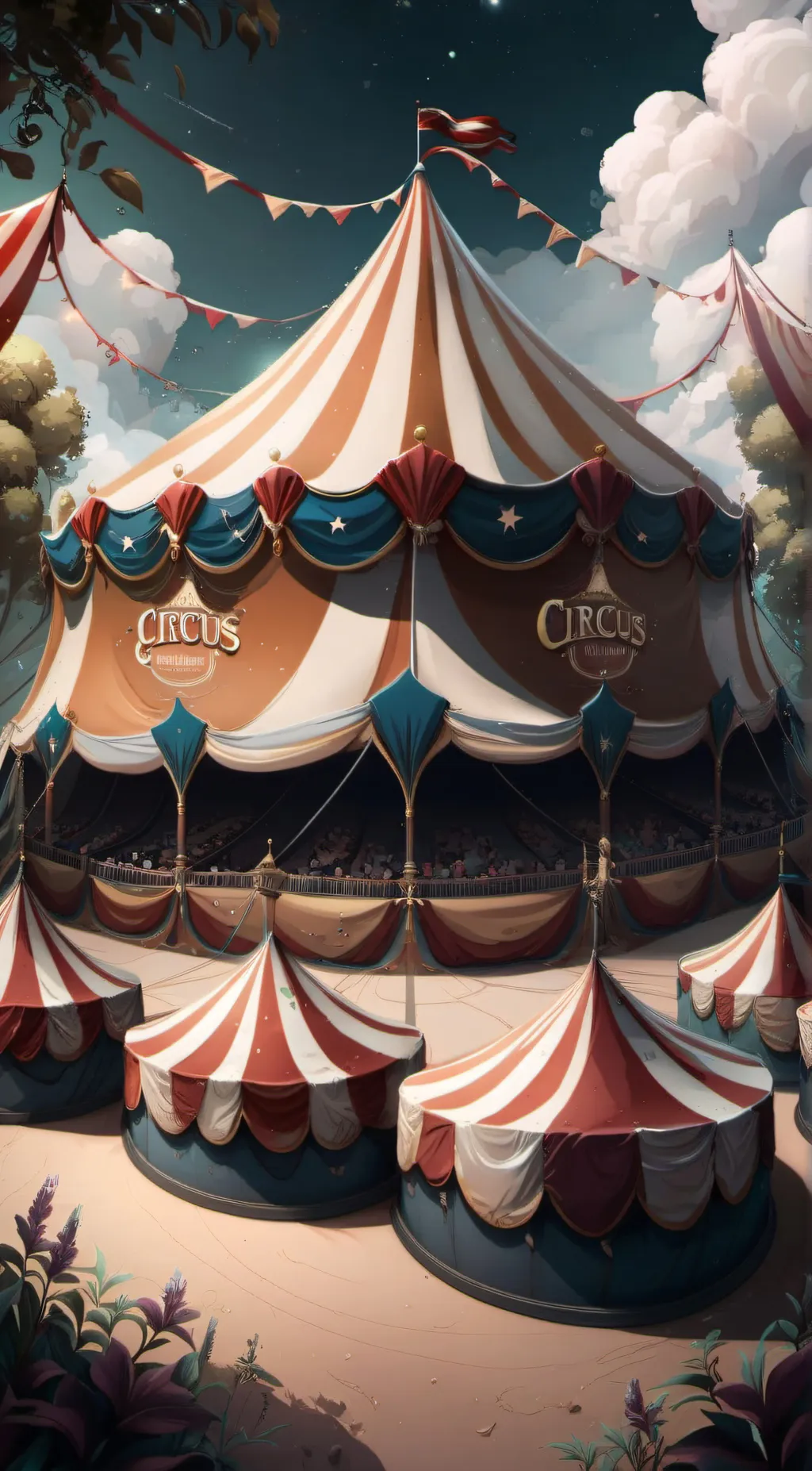 ai character: Pomni x caine tadc background