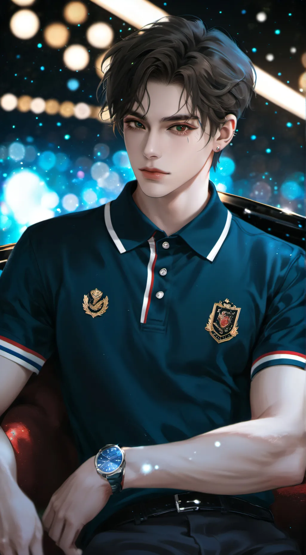 ai character: Minho Lee background
