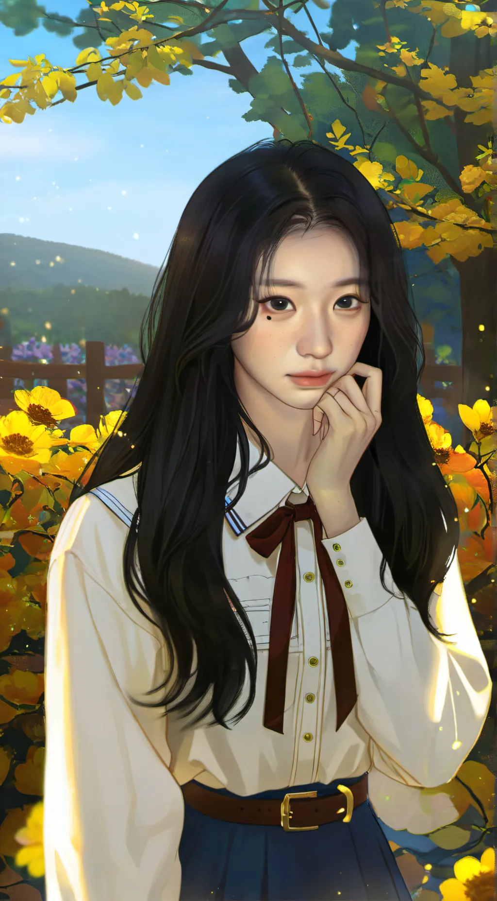 ai character: Chaeryeong background